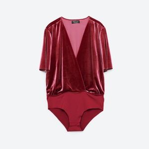 Zara Velvet Bodysuit